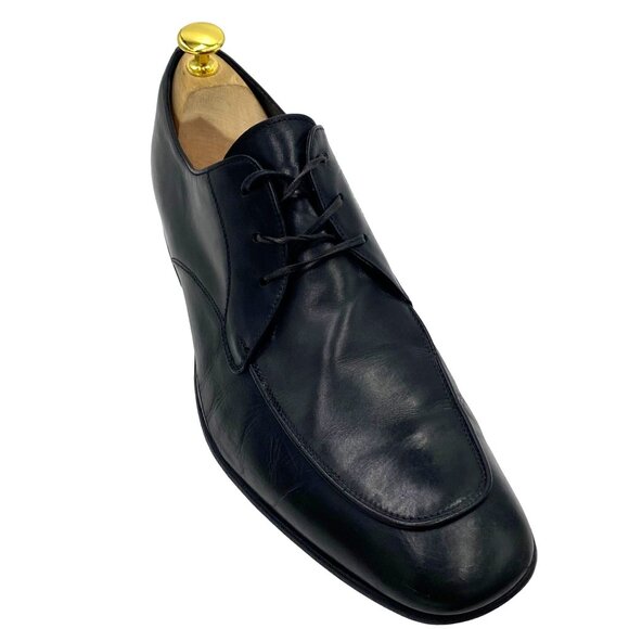 Italy To Boot Adam Derrick mens size 10 black leather classic oxford dress shoes main image 6